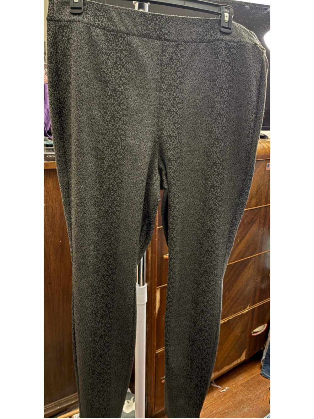 Women's Lane Bryant Ponte Leggings Size 18/20 Black Grey